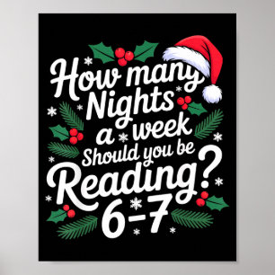Reading 67 Meme Englieacher Funny 67 Christmas  Poster