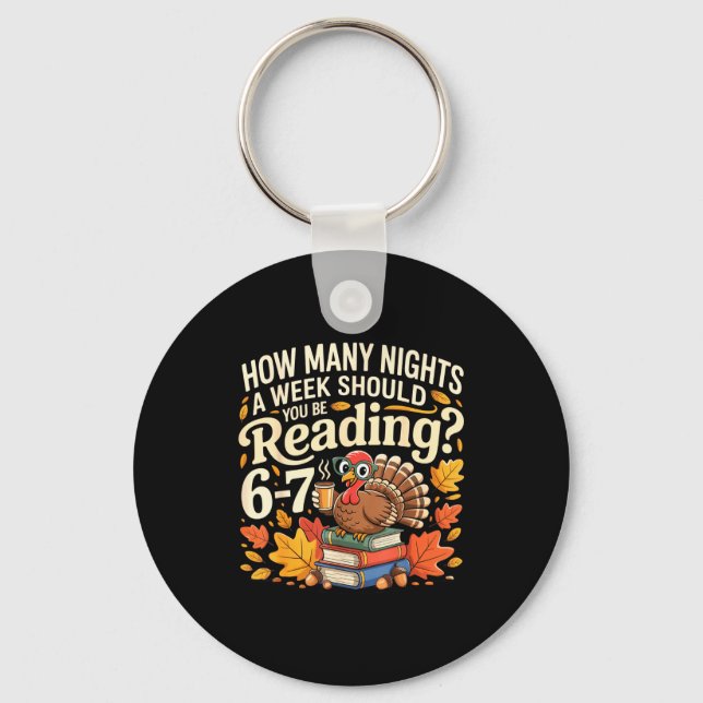Reading 67 Meme Englieacher Funny 67 Turkey  Key Ring (Front)