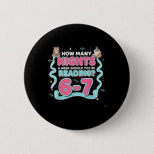 Reading 67 Meme English Teacher Funny 67 Book Love 6 Cm Round Badge