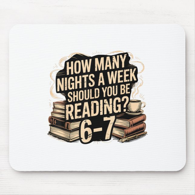 Reading 67 Meme English Teacher Funny 67 Librarian Mouse Mat (Front)