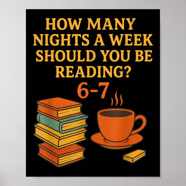 Reading 67 Meme English Teacher Funny 6 7 Book Lov Poster (Front)