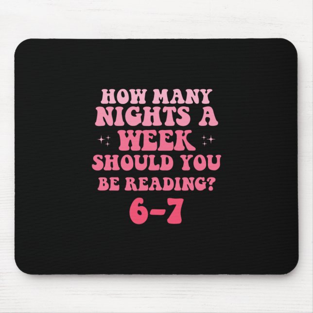 Reading 67 Meme English Teacher Funny Six Sevene R Mouse Mat (Front)