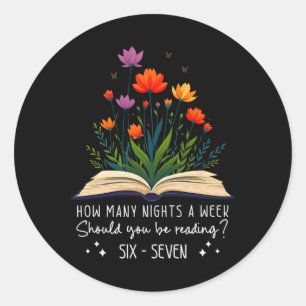 Reading 67 Meme English Teacher Funny Vinatge 6 7 Classic Round Sticker