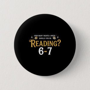 Reading 67 Meme Teacher School Librarian Englieach 6 Cm Round Badge