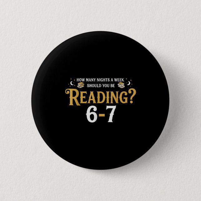 Reading 67 Meme Teacher School Librarian Englieach 6 Cm Round Badge (Front)