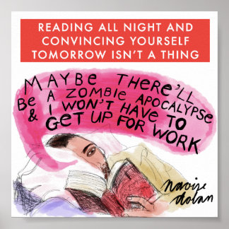 Reading All Night Poster