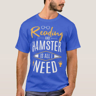 Reading and Hamster Cute Bookworm Rodent T-Shirt
