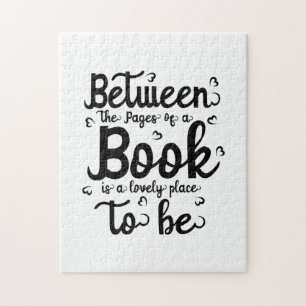 Reading Art Between The Paper Of A Book Jigsaw Puzzle