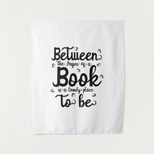 Reading Art Between The Paper Of A Book Tapestry