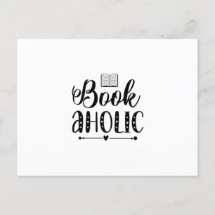 Reading Art Book Aholic Postcard