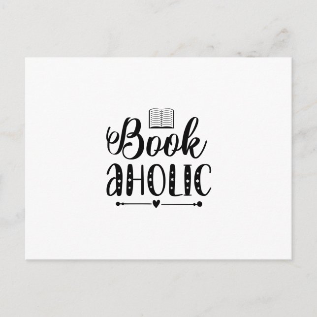 Reading Art Book Aholic Postcard (Front)