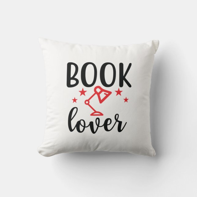 Reading Art Book Lover Cushion (Front)