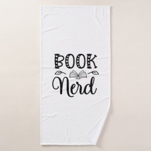 Reading Art Book Nerd Bath Towel