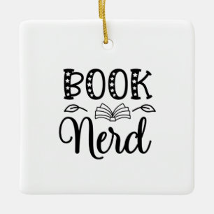 Reading Art Book Nerd Ceramic Ornament