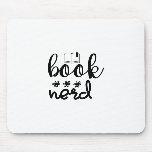 Reading Art Book Nerd Mouse Mat (Front)