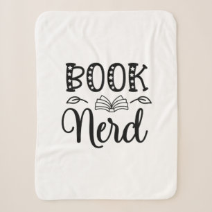 Reading Art Book Nerd Sherpa Blanket