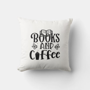 Reading Art Books And Coffee Cushion
