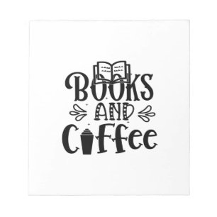 Reading Art Books And Coffee Notepad