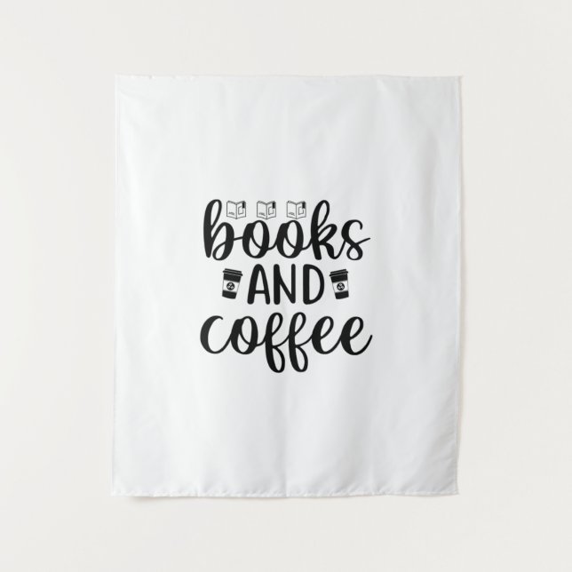 Reading Art Books And Coffee Tapestry (Front)