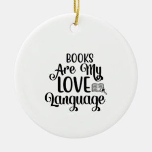 Reading Art Books Are My Love Language Ceramic Tree Decoration