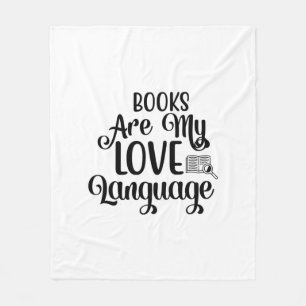 Reading Art Books Are My Love Language Fleece Blanket