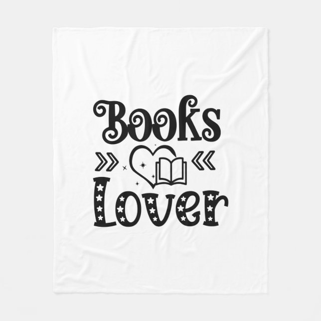 Reading Art Books Lover Fleece Blanket (Front)