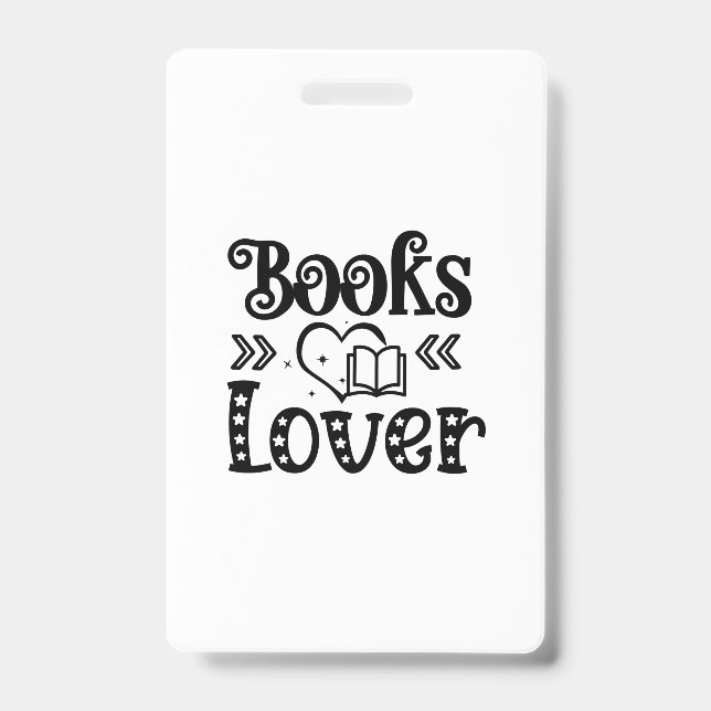 Reading Art Books Lover ID Badge (Front)