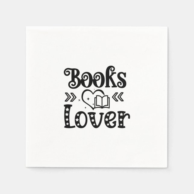 Reading Art Books Lover Napkin (Front)
