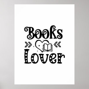 Reading Art Books Lover Poster