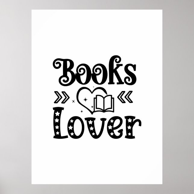 Reading Art Books Lover Poster (Front)