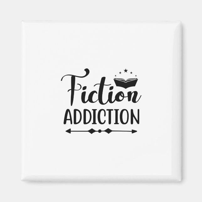 Reading Art Fiction Addiction Magnet (Front)