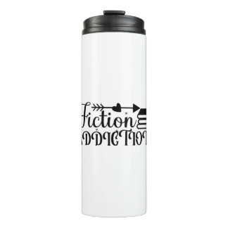 Reading Art Fiction Addiction Thermal Tumbler