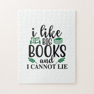 Reading Art I Like Big Books And I Can't Lie Jigsaw Puzzle