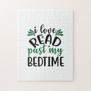 Reading Art I Love Read Past My Bedtime Jigsaw Puzzle