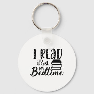 Reading Art I Read Past My Bedtime Key Ring