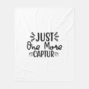 Reading Art Just One More Captur Fleece Blanket