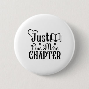 Reading Art Just One More Chapter 6 Cm Round Badge