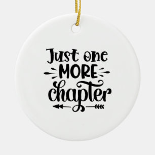 Reading Art Just One More Chapter Ceramic Tree Decoration