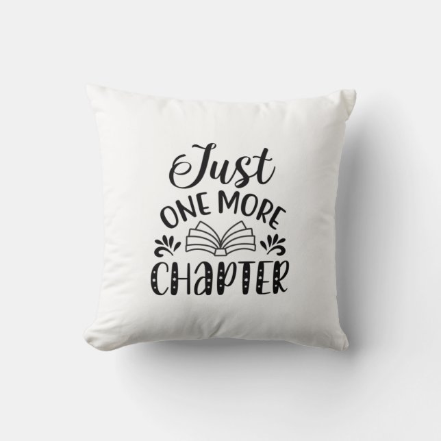 Reading Art Just One More Chapter Cushion (Front)