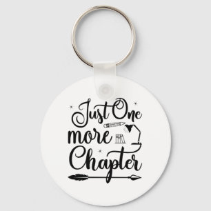Reading Art Just One More Chapter Key Ring