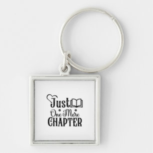 Reading Art Just One More Chapter Key Ring