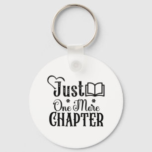 Reading Art Just One More Chapter Key Ring