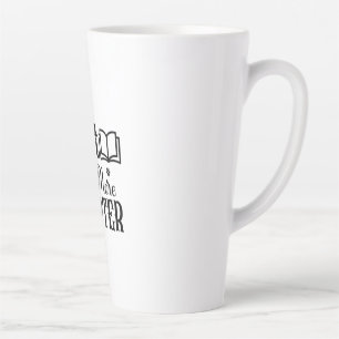 Reading Art Just One More Chapter Latte Mug