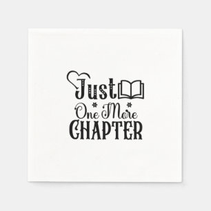 Reading Art Just One More Chapter Napkin
