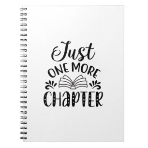 Reading Art Just One More Chapter Notebook