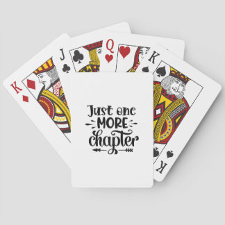 Reading Art Just One More Chapter Playing Cards