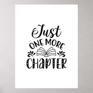 Reading Art Just One More Chapter Poster