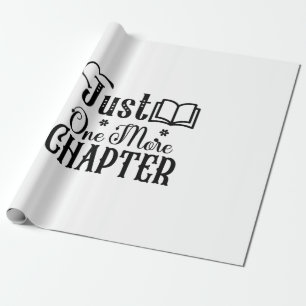 Reading Art Just One More Chapter Wrapping Paper