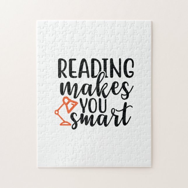Reading Art Makes You Smart Jigsaw Puzzle (Vertical)