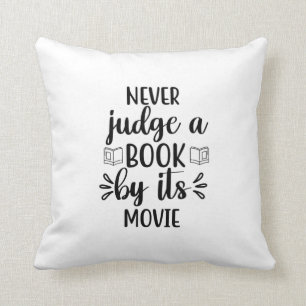 Reading Art Never Judge A Book By Its Movie Cushion